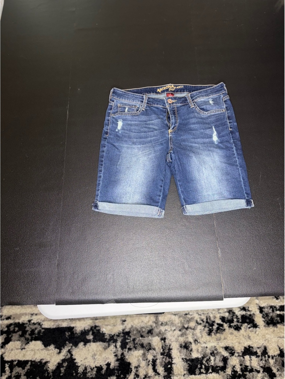 Arizona Jean Co. Women's Distressed Denim Shorts Size 11